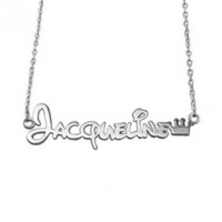 Zilveren ketting met naam